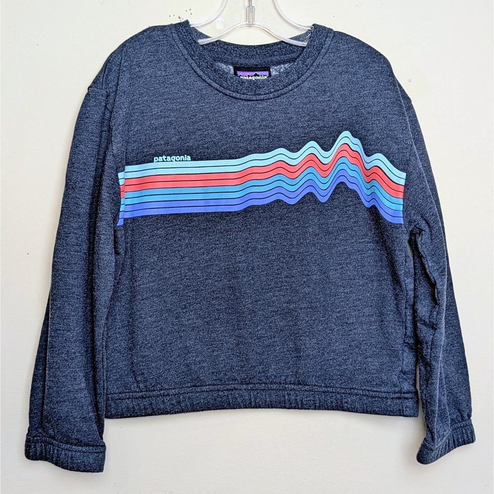Patagonia Ridge Rise Uprisal Sweatshirt Crew Neck Organic Cotton Girls XS